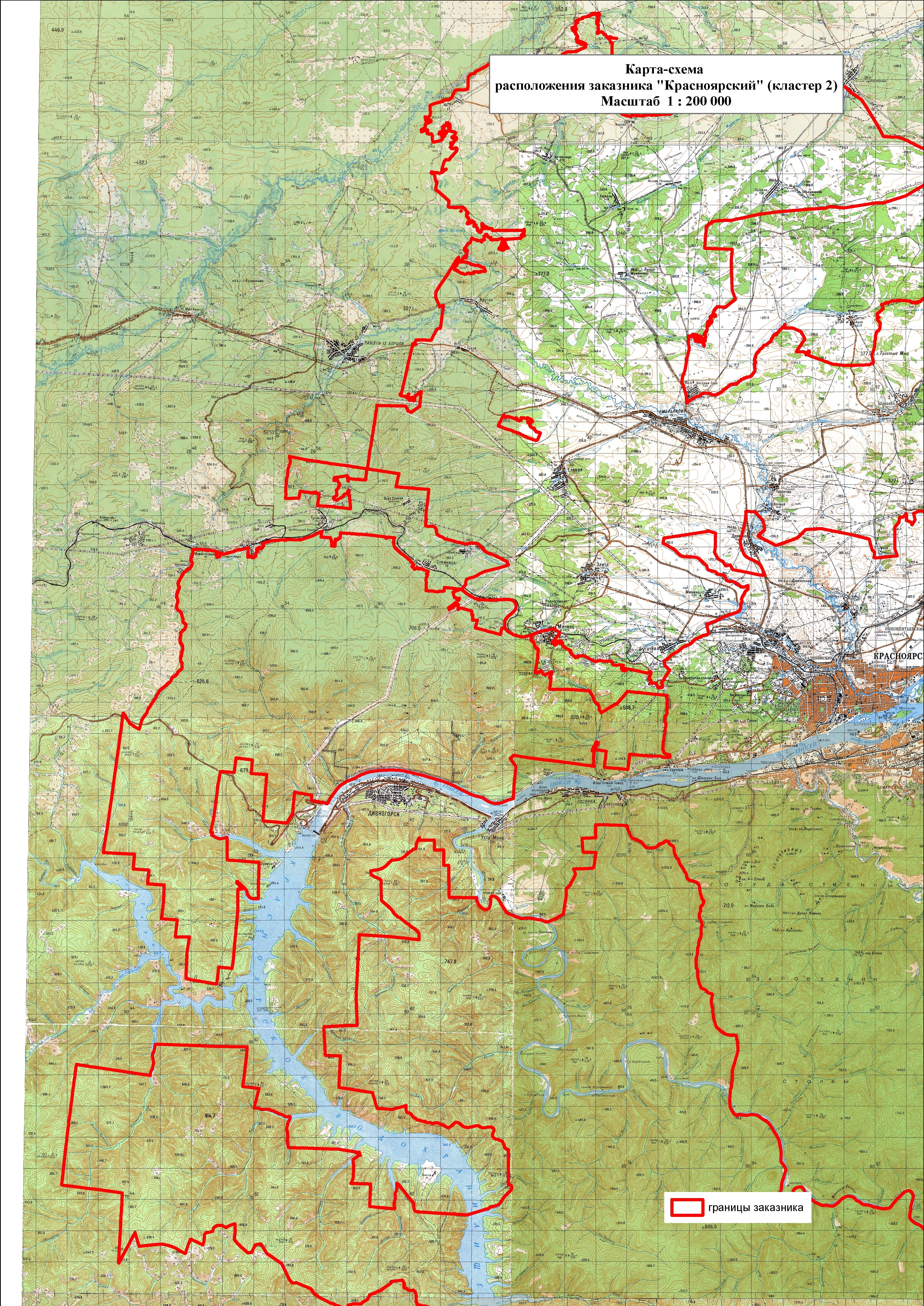 Карта охотугодий красноярского